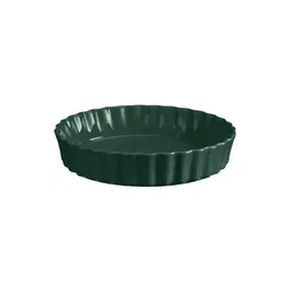 Emile Henry Cedar Green 24cm Deep Flan Dish