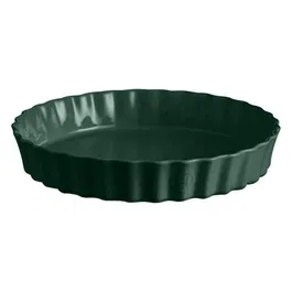 Emile Henry Cedar Green 32cm Deep Flan Dish