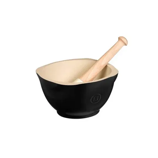 Emile Henry Black Truffle Mortar & Pestle