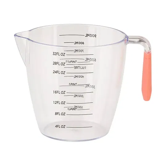 Fusion Twist 1L Measuring Jug Coral