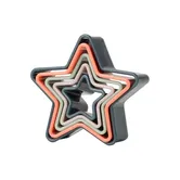 Fusion Twist Star Cookie Cutters Assorted Multicoloured