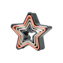 Fusion Twist Star Cookie Cutters Assorted Multicoloured