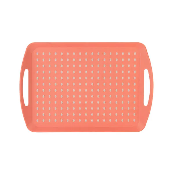 Fusion Twist Non-Slip Tray Coral