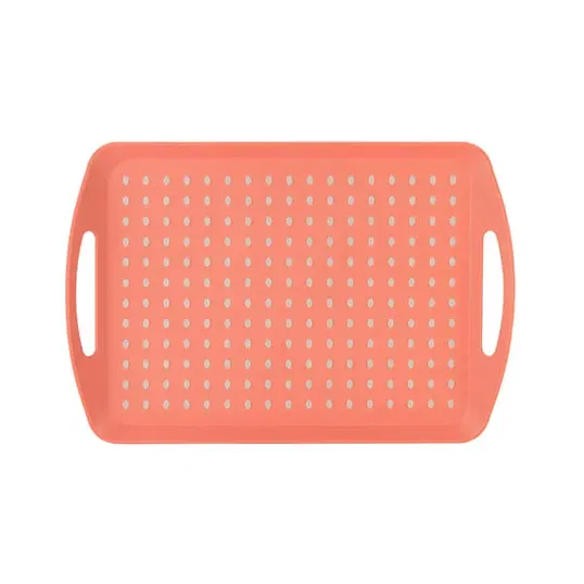 Fusion Twist Non-Slip Tray Coral