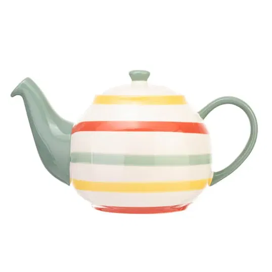 Siip Multi Stripe Autumn 6 Cup Teapot