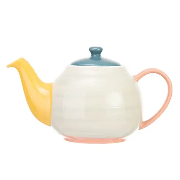 Siip Colour Block 6 Cup Teapot