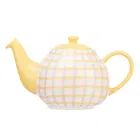 Siip Gingham 6 Cup Teapot Pink