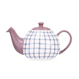Siip Gingham Purple 2 Cup Teapot