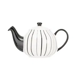 Siip Vertical Stripe Grey 2 Cup Teapot