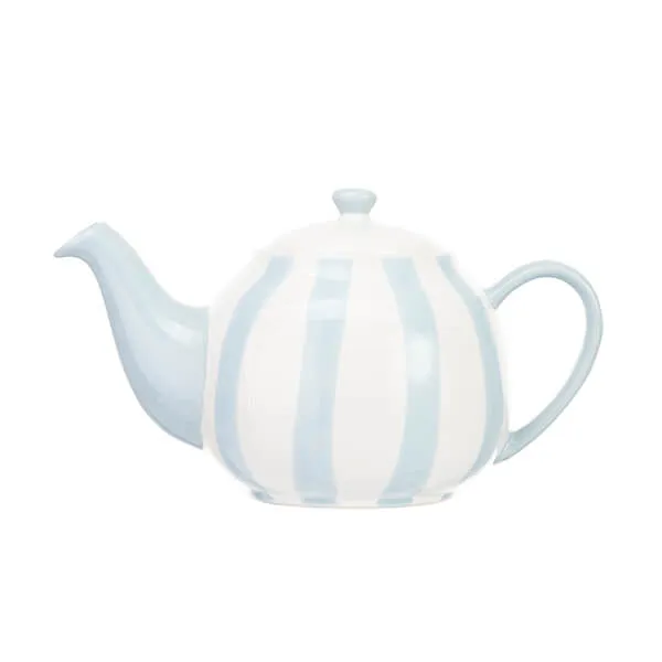 Siip Wide Vertical Stripe Blue 2 Cup Teapot