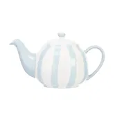 Siip Wide Vertical Stripe Blue 2 Cup Teapot