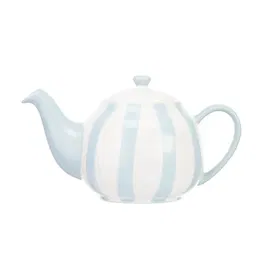 Siip Wide Vertical Stripe Blue 2 Cup Teapot