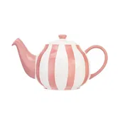 Siip Wide Vertical Stripe Pink 2 Cup Teapot
