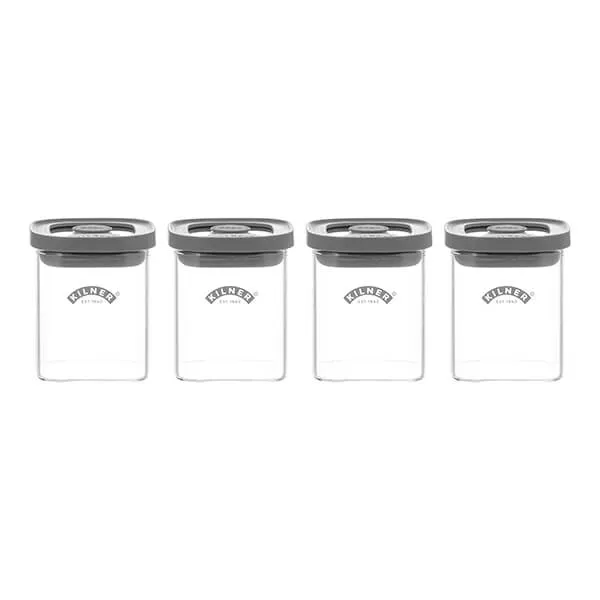 Kilner Fresh Storage 160ml 4 Piece Spice Jar Set
