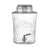 Kilner Clip Top Diamond Dispenser 5 Litre Stainless Steel Tap