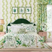 Sanderson Sycamore & Oak Duvet Cover Set Botanical Green