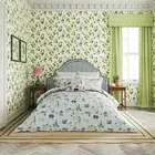 Sanderson Woodland Chorus Duvet Cover Set Blue Grey