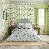Sanderson Woodland Chorus Duvet Cover Set Blue Grey