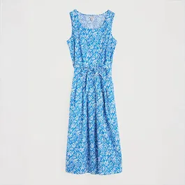 Seasalt Belle Dress Cut Out Seaweed Clear Sky