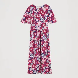 Seasalt Chateaux Short Sleeve Dress Seashore Floral Yacht
