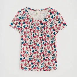 Seasalt Appletree T-Shirt Parasol Floral Chalk
