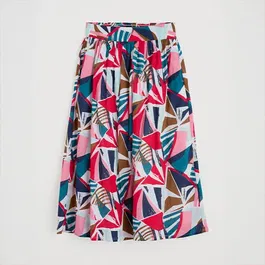 Seasalt Mevagissey Cotton Skirt Spinnaker Sails Chalk