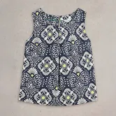 White Stuff Paradise Cotton Vest Navy Print
