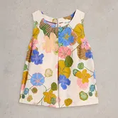 White Stuff Paradise Cotton Vest Ivory Multi