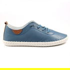 Lunar St Ives Mid Blue Plimsolls