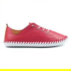 Lunar St Ives Raspberry Plimsolls