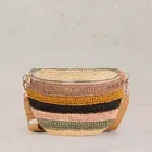 White Stuff Mini Sebby Crochet Bag Natural Multi