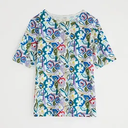 Seasalt Poisson T-Shirt Studio Floral Chalk