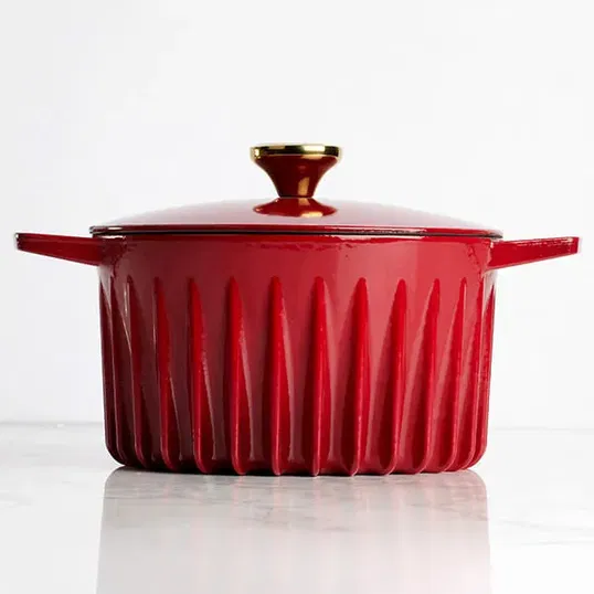Fireup Cast Iron Red 5L Dutch Oven