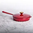 Fireup Cast Iron Red 1.8L Skillet with Lid
