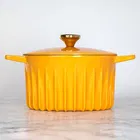 Fireup Cast Iron Yellow 5L Dutch Oven