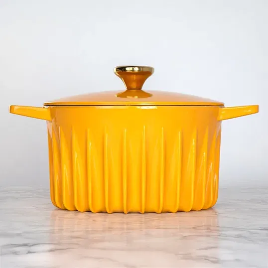 Fireup Cast Iron Yellow 5L Dutch Oven