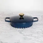 Fireup Cast Iron Classic Blue 2L Braiser with Lid