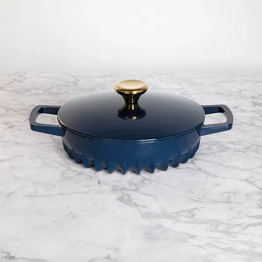 Fireup Cast Iron Classic Blue 2L Braiser with Lid