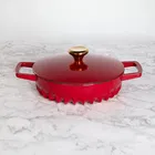 Fireup Cast Iron Red 2L Braiser with Lid