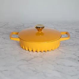 Fireup Cast Iron Yellow 2L Braiser with Lid