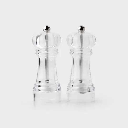 Taylor`s Eye Witness Clear Acrylic 15cm Set Of 2 Salt & Pepper Mills