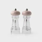 Taylor`s Eye Witness Clear Acrylic & Malt Chocolate 15cm Set Of 2 Salt & Pepper Mills