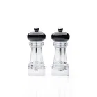Taylor`s Eye Witness Acrylic & Black 15cm Set Of 2 Piece Salt & Pepper Mills