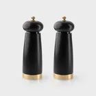 Taylor`s Eye Witness Black & Gold 17.5cm Set Of 2 Salt & Pepper Mills