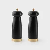 Taylor's Eye Witness Black & Gold 17.5cm Set Of 2 Salt & Pepper Mills