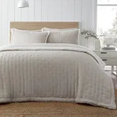Catherine Lansfield Cosy Nori Sherpa Duvet Set Cream