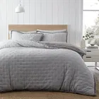 Catherine Lansfield Cosy Nori Sherpa Duvet Set Silver