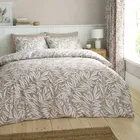 Catherine Lansfield Sorrel Leaf Duvet Set Natural