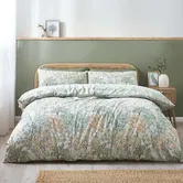 Catherine Lansfield Forest Blossom Duvet Set Green