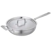 Kuhn Rikon Culinary Fiveply 24cm Uncoated Chef's Pan With Lid